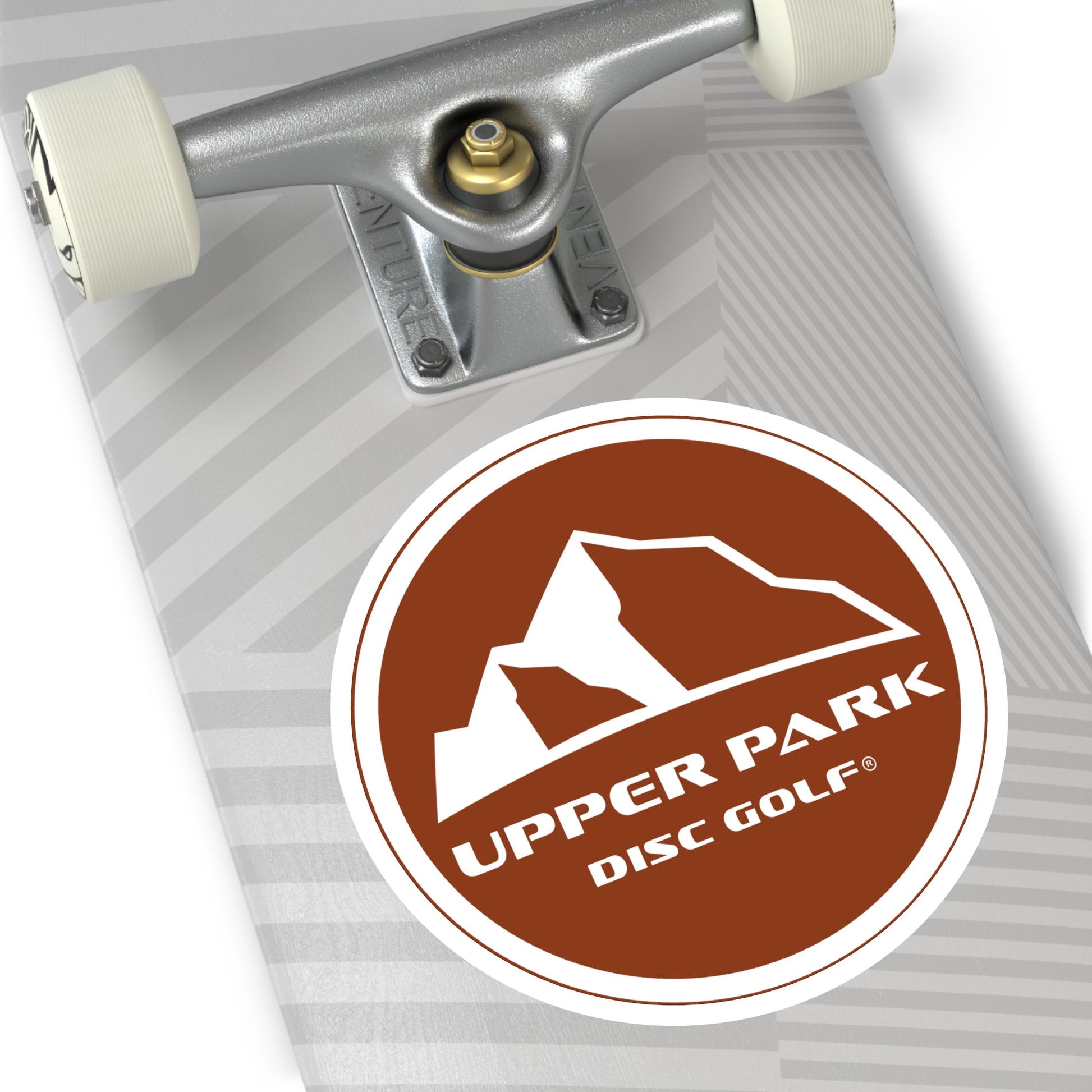Upper Park Disc Golf Logo Sticker large