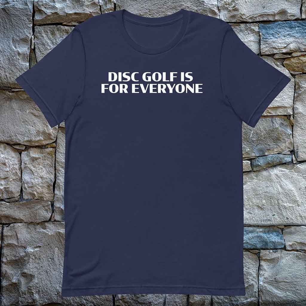 Disc Golf is for Everyone t-shirt - navy
