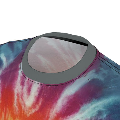 Tie-Dye Unisex Cut & Sew Tee collar