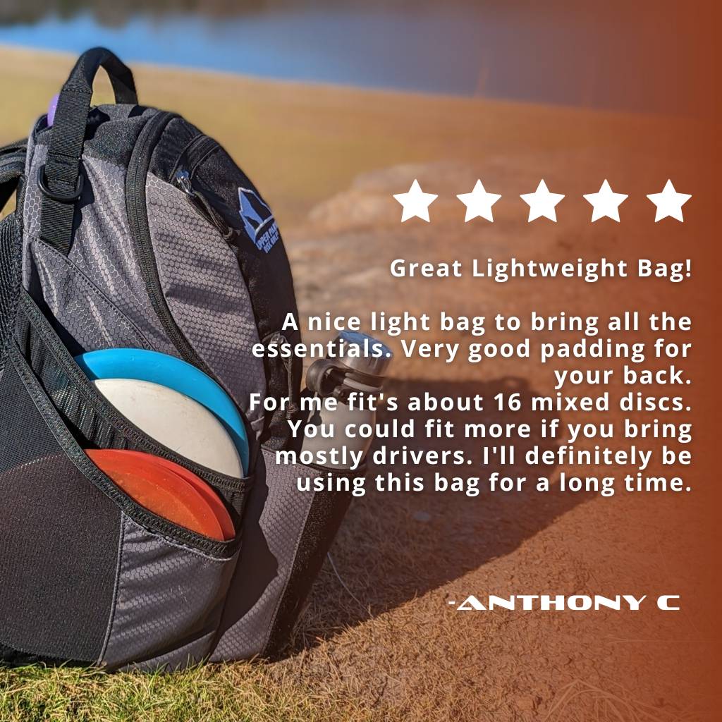 Disc golf bags and backpacks