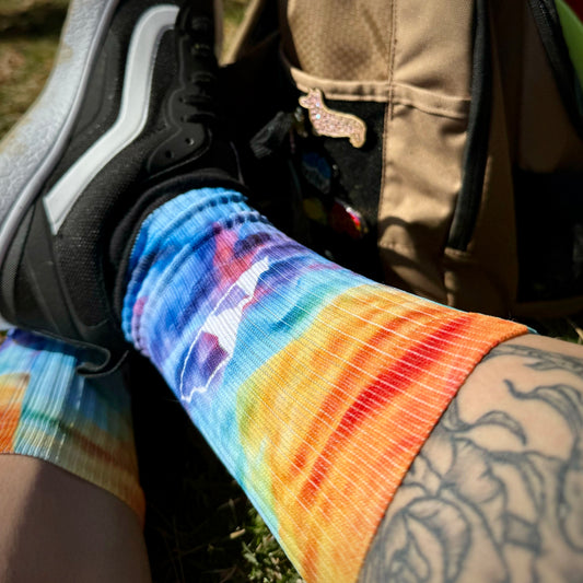 “Mountain Tie Dye” Socks