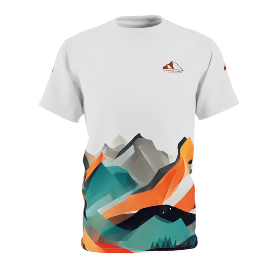 "Mountains & Trees Abstract" Unisex Microfiber Jersey