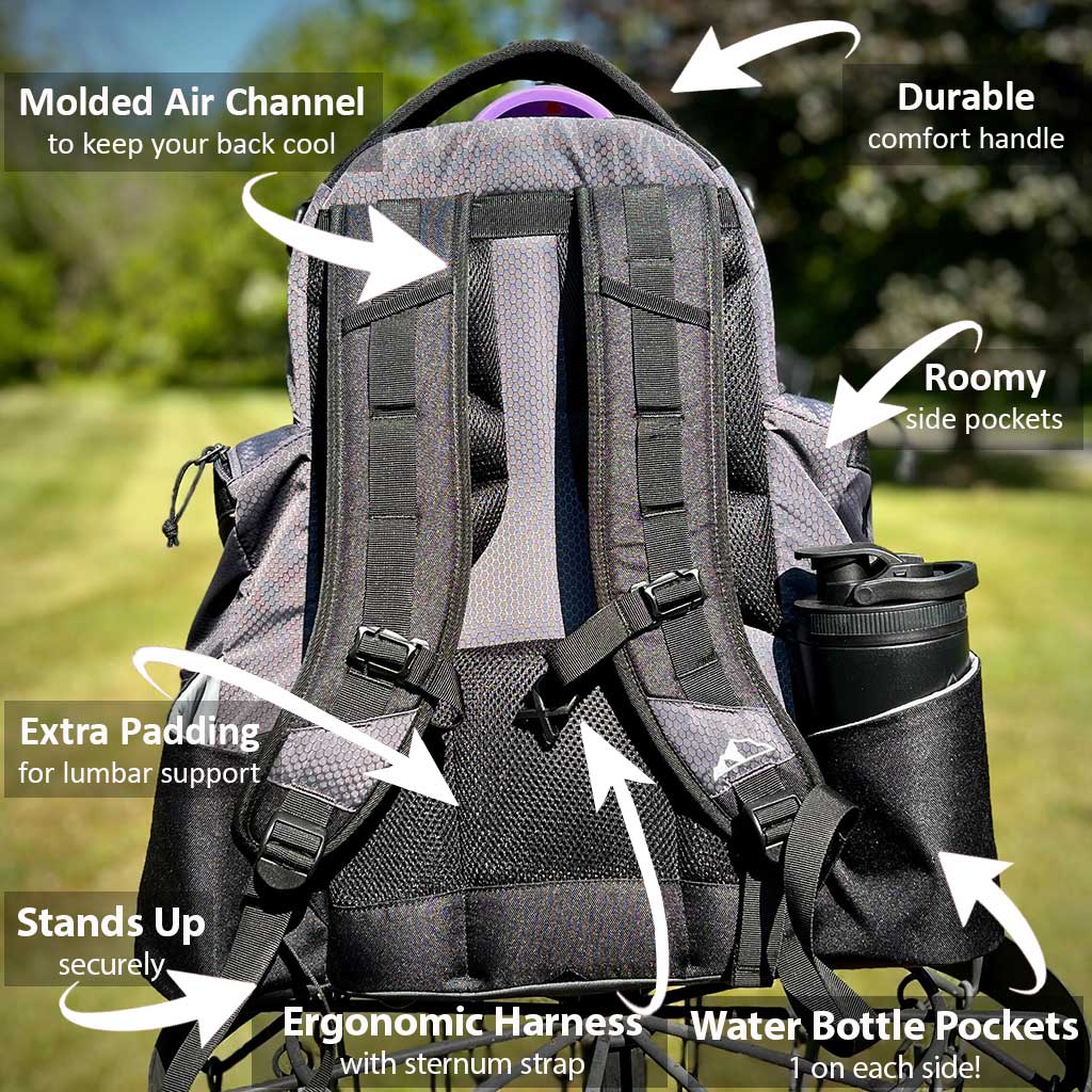The Rebel Disc Golf Backpack Upper Park Disc Golf