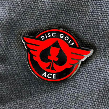 ACE Disc Golf Pin Success red