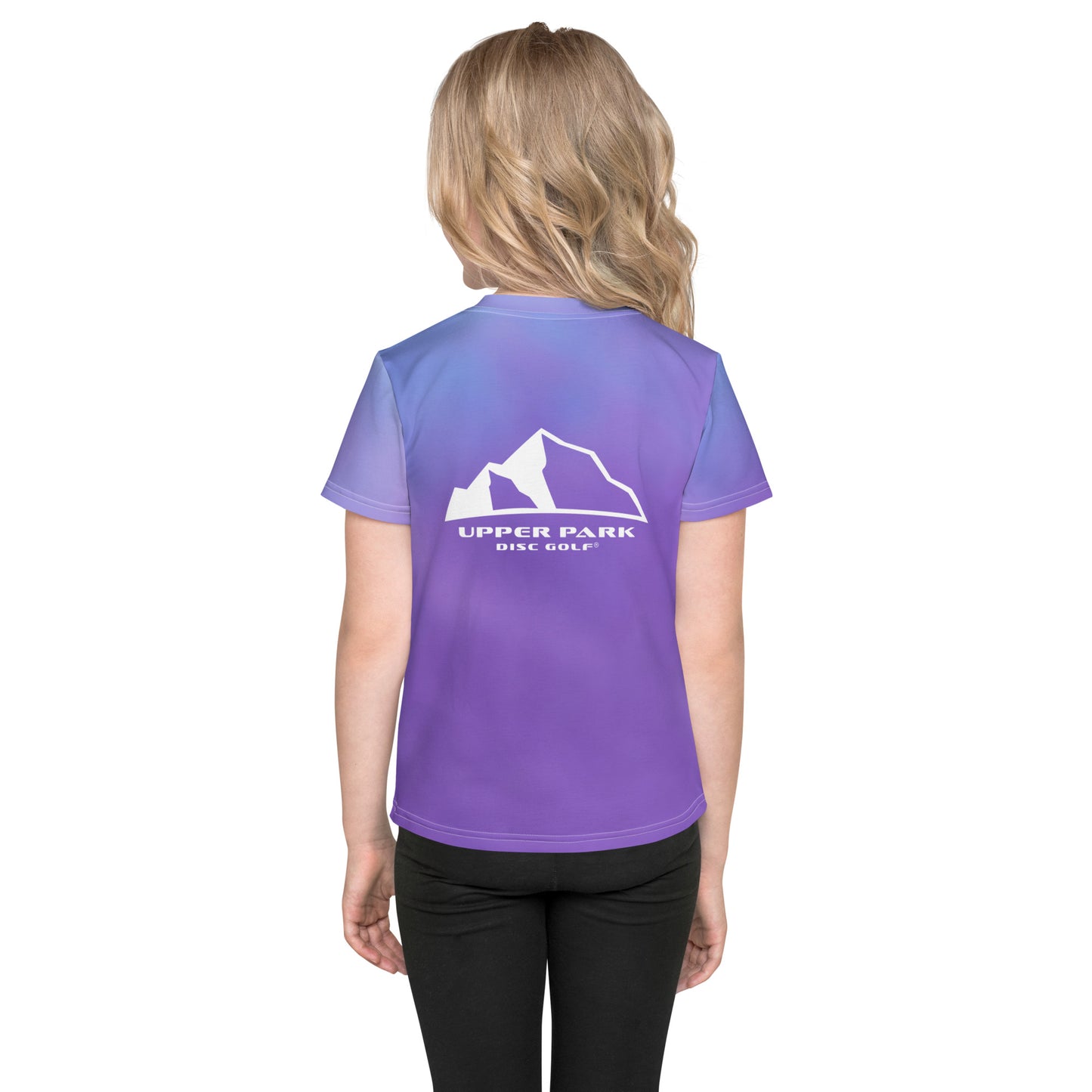 "Purple Fade" Kids crew neck t-shirt back