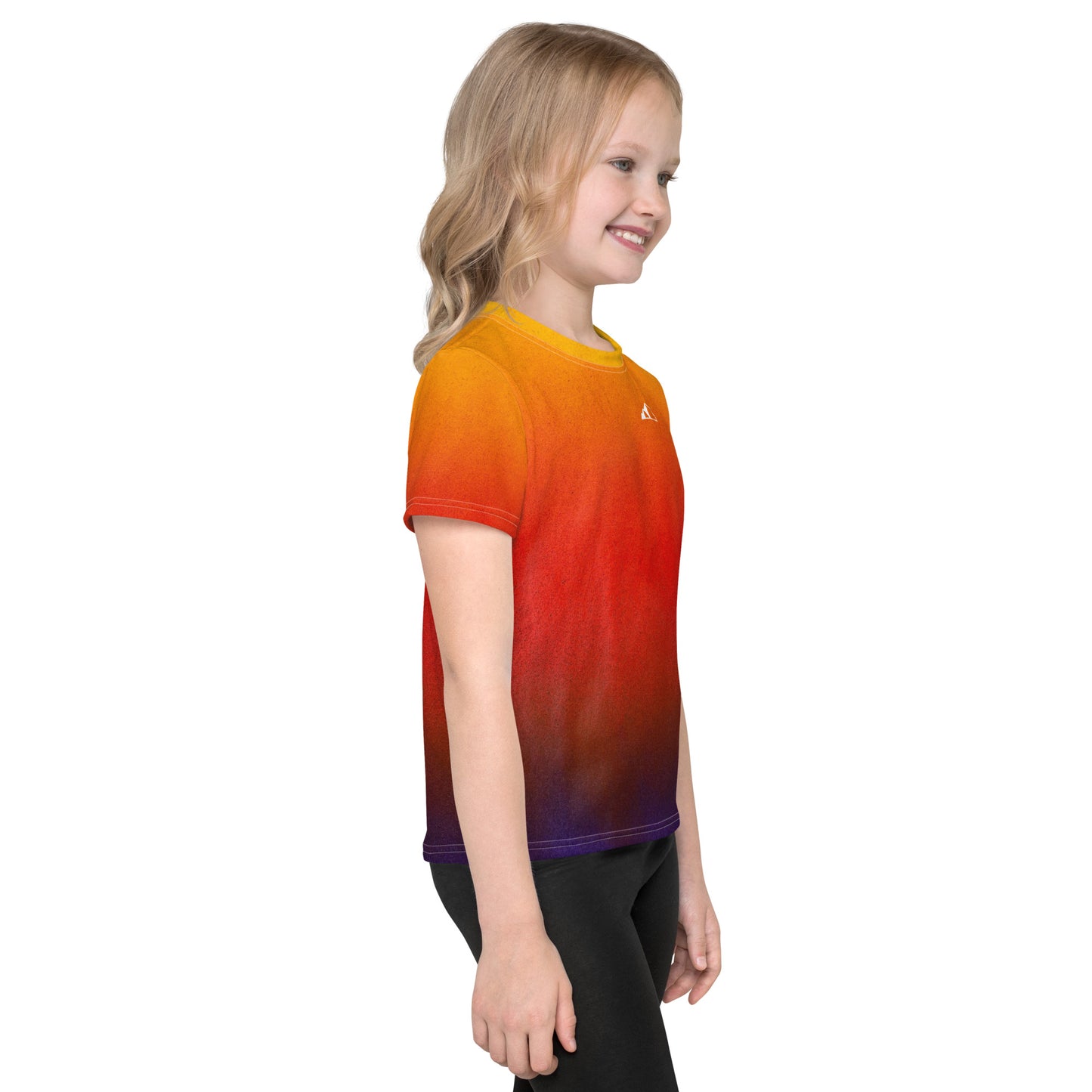 “Sunrise” Kids crew neck t-shirt right