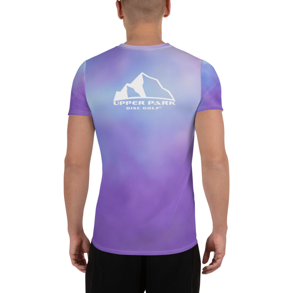 Purple Fade Athletic Jersey w logos back