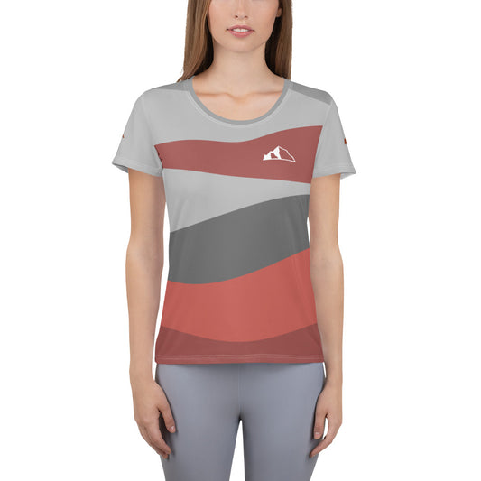 "Mountain Stripes" Women's Athletic Jersey front
