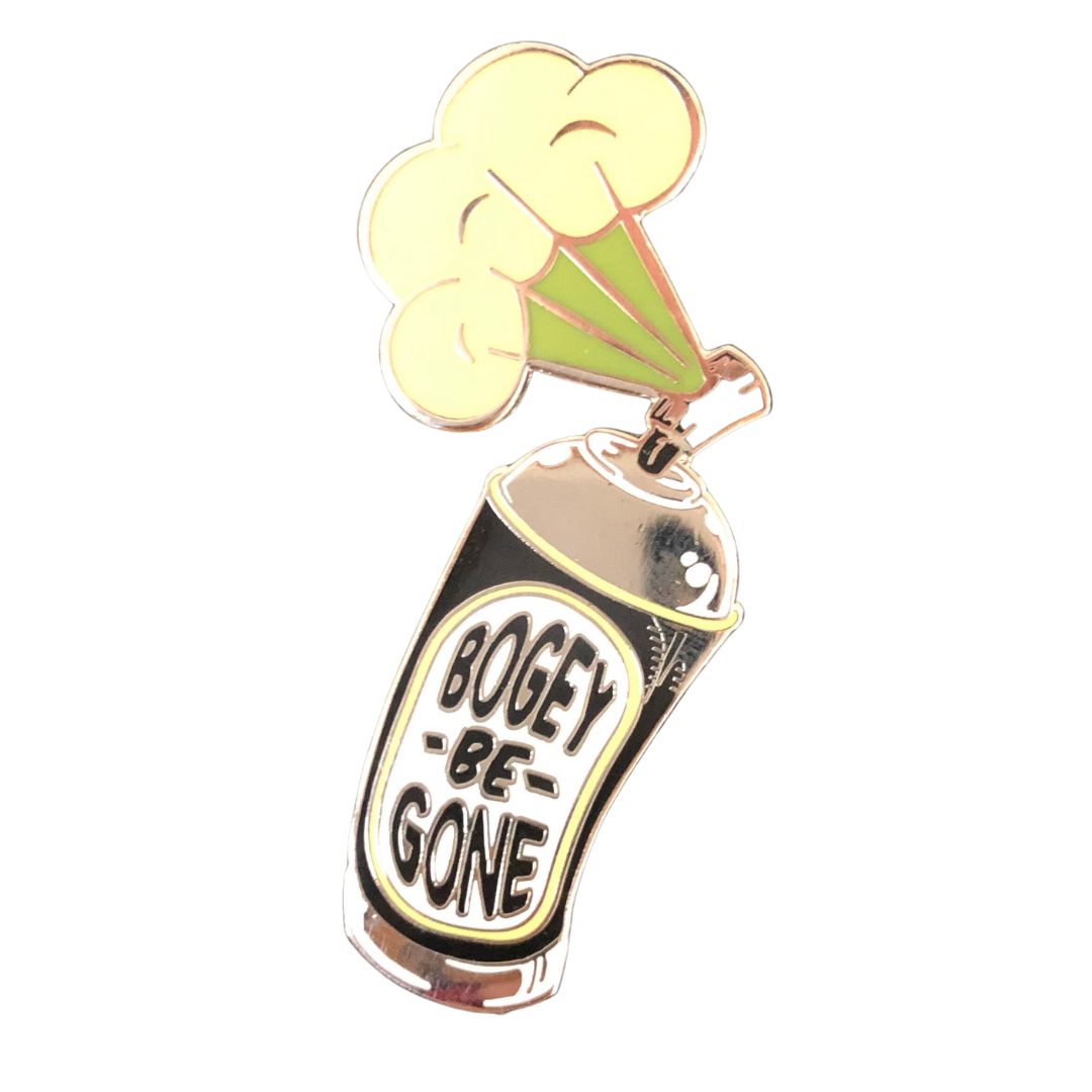 Bogey-Be-Gone Spray Disc Golf Pin  white bkg