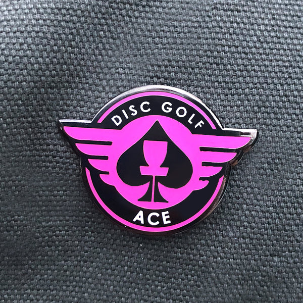 ACE Disc Golf Pin Success pink