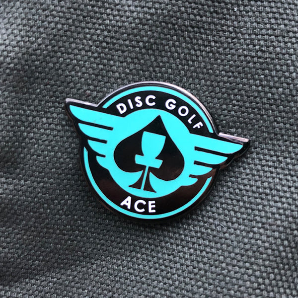 ACE Disc Golf Pin Success blue