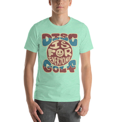Disc Golf is for Everyone Groovy t-shirt - mint