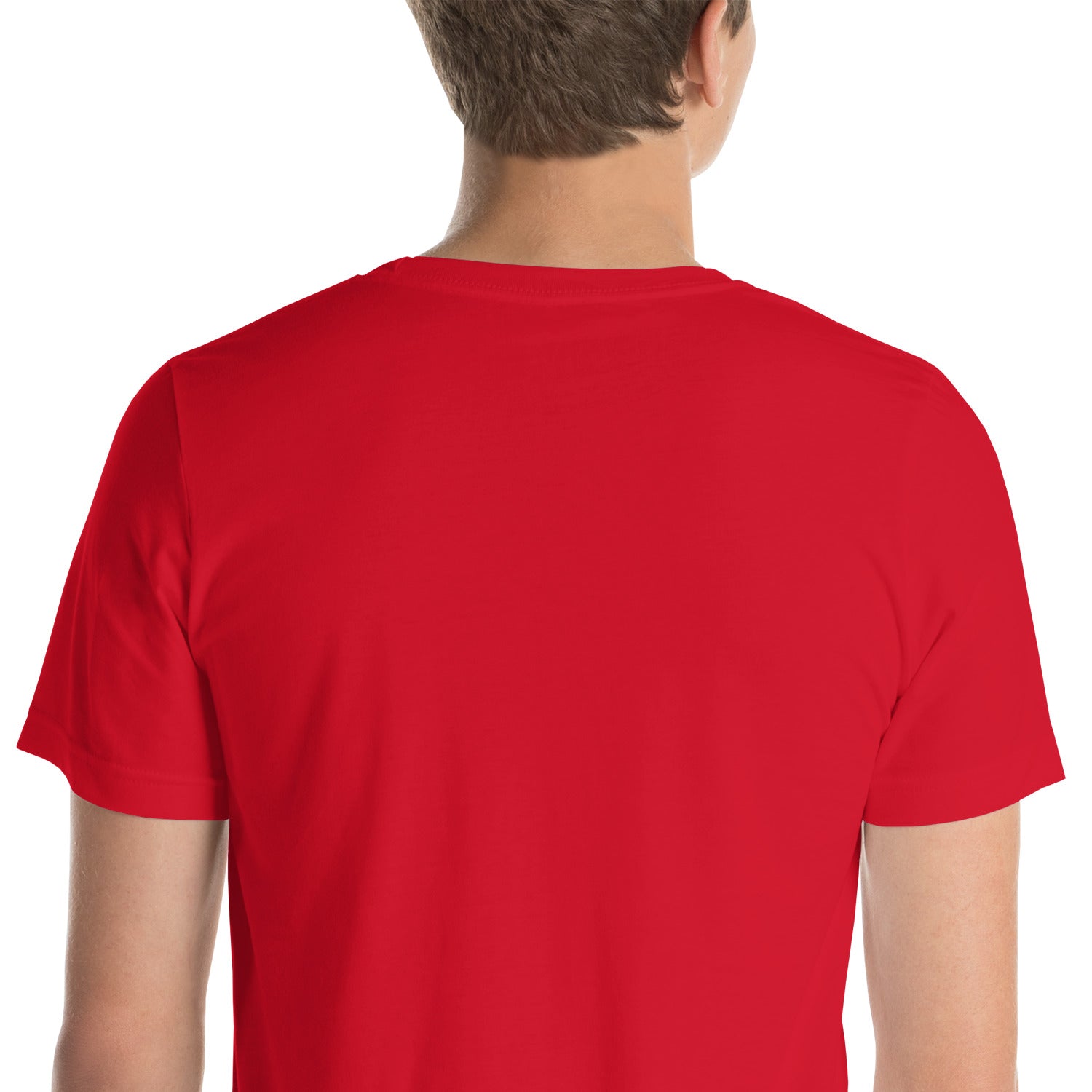 Disc Golf is for Everyone Groovy t-shirt - red back