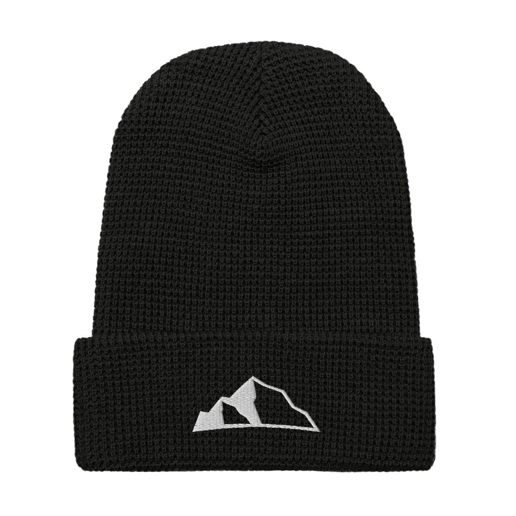 Mountain Logo Waffle beanie black