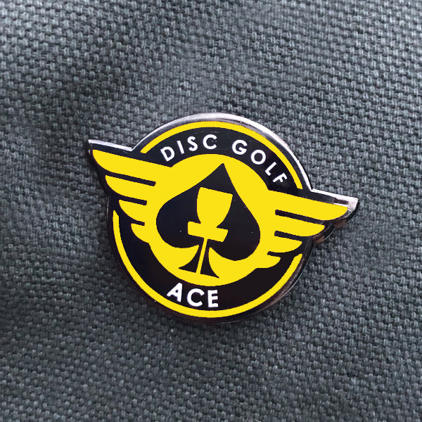 ACE Disc Golf Pin Success yellow