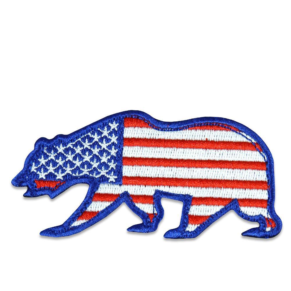 USA Flag Removable Bear Patch 