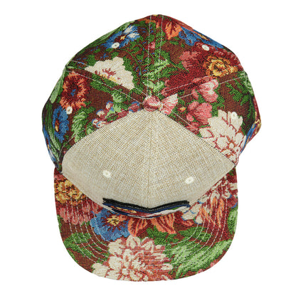 Removable Bear Vintage Bouquet Tan Fitted Hat
