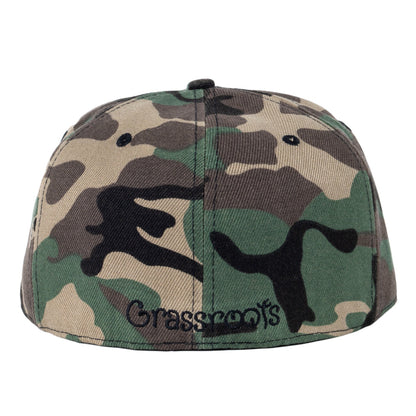 Puffy the Bear Camo Fitted Hat 