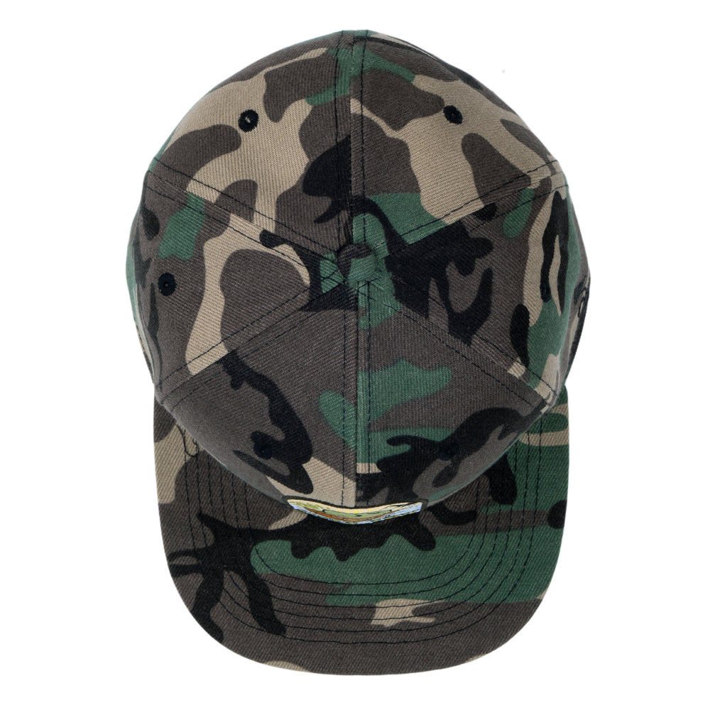 Puffy the Bear Camo Fitted Hat 