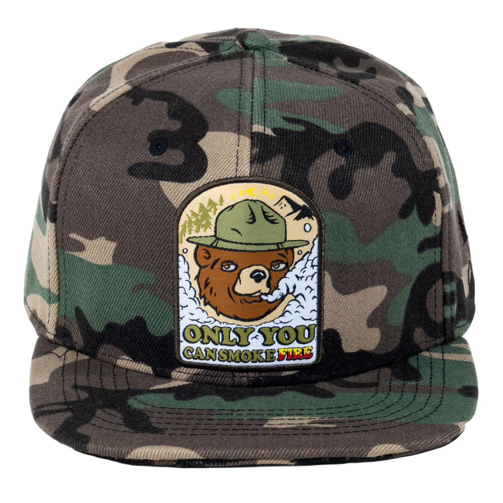 Puffy the Bear Camo Fitted Hat 
