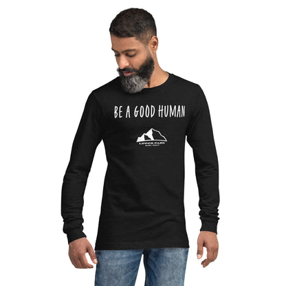 Upper Park Be a Good Human tshirt black heather