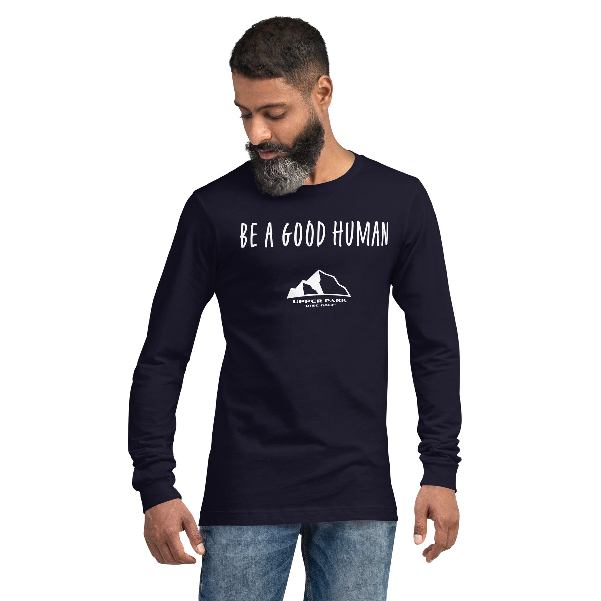 Upper Park Be a Good Human tshirt navy