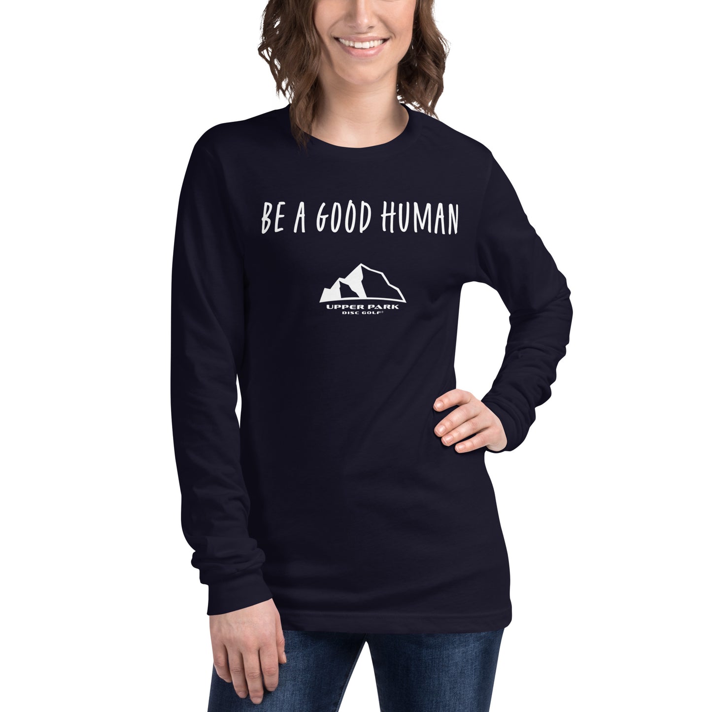 Upper Park Be a Good Human tshirt navy