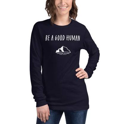 Upper Park Be a Good Human tshirt navy