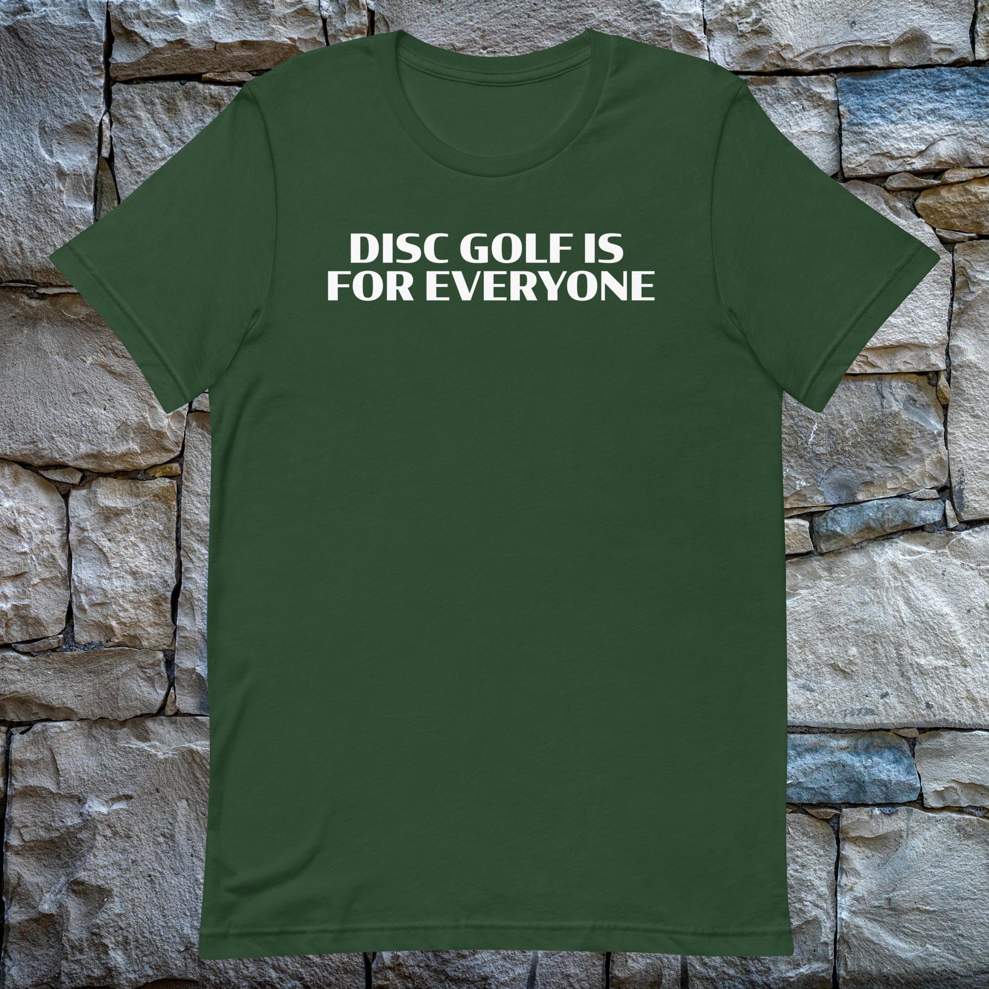 Disc Golf is for Everyone t-shirt - forest